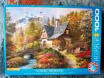 Puzzel met apart gevormde puzzelstukjes.  Nordic morning., Hobby en Vrije tijd, Ophalen of Verzenden, 500 t/m 1500 stukjes, Zo goed als nieuw