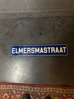 Emaille Straatnaambord 'Elmersmastraat' groningen, Ophalen of Verzenden