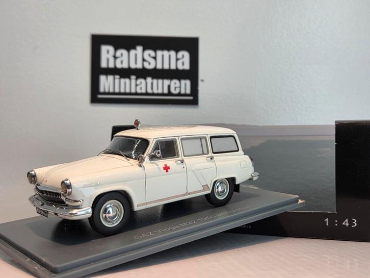 Gaz Vloga M22 Ambulance 1960 - 1:43 Neo Scale Models, Hobby en Vrije tijd, Modelauto's | 1:43, Zo goed als nieuw, Auto, Overige merken