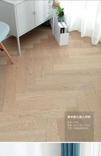 Visgraat Houten Vloer 25m2, 50 tot 150 cm, Zo goed als nieuw, 10 m² of meer, 10 tot 30 cm