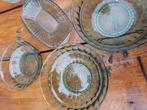 Vintage glazen  Leerdam schalen, Ophalen, Overige stijlen, Glas, Schaal of Schalen