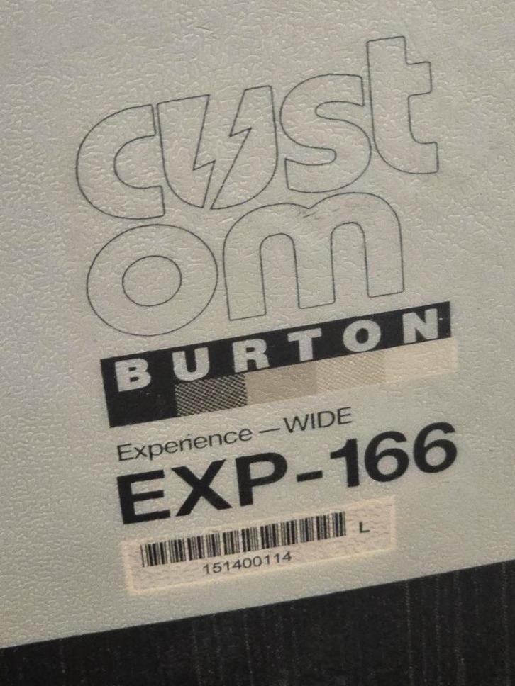 166cm BURTON CUSTOM EXPERIENCE WIDE NP650€, Sport en Fitness, Snowboarden, Gebruikt, Board, Ophalen of Verzenden