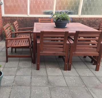 Tuinset incl. 8 stoelen beschikbaar voor biedingen