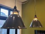 Fabriekslamp metaal vintage, Huis en Inrichting, Lampen | Hanglampen, Ophalen, Gebruikt, Metaal, Minder dan 50 cm