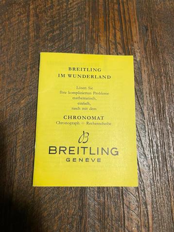 Vintage Breitling Chronomat Handleiding collectors item beschikbaar voor biedingen