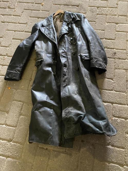 Leren motorjas, lang, Motoren, Kleding | Motorkleding, Jas | leer, Heren, Tweedehands, Ophalen