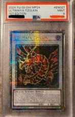 Yu-Gi-Oh! Ultimaya Tzolkin MP24 1st Ed QCR PSA 9 Mint !, Ophalen of Verzenden, Zo goed als nieuw, Losse kaart, Foil