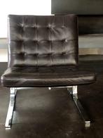 Leren Chair / Fauteuil by Nicos Zographos Design CH28 izgs, Huis en Inrichting, Fauteuils, Ophalen, Mid century modern, Minder dan 75 cm