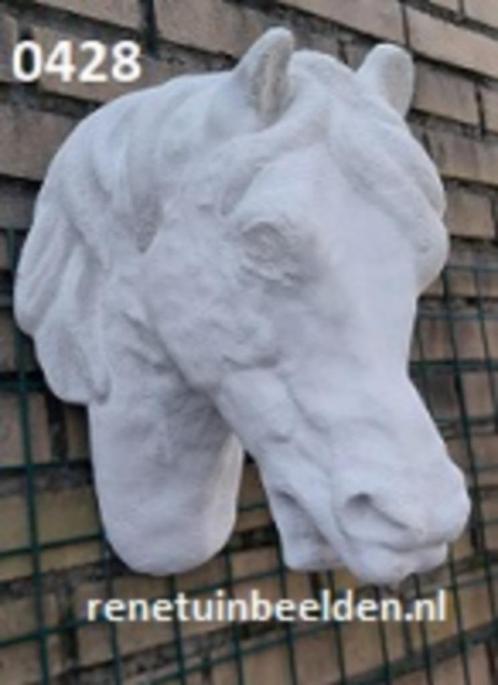 Paarden hoofd, Tuin en Terras, Tuinbeelden, Nieuw, Dierenbeeld, Beton, Ophalen