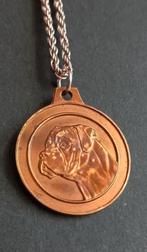 BRONZEN RASHONDENPENNING BOXER Hond medaille, Antiek en Kunst, Antiek | Koper en Brons, Ophalen of Verzenden, Brons