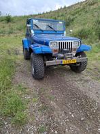 jeep wrangler yj 4.0 ltr, Auto's, Jeep, Cabriolet, Blauw, Handgeschakeld, Vierwielaandrijving