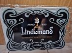Reclamebord Lindemans, Ophalen of Verzenden, Nieuw, Reclamebord, Plaat of Schild, Overige merken