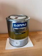 Gamma Radiatorlak Wit Hoogglans + schuurpad, Doe-het-zelf en Verbouw, Verf, Beits en Lak, Wit, Ophalen of Verzenden, Zo goed als nieuw