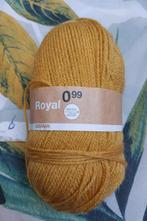 1 bol wol mosterd geel (Royal), Ophalen of Verzenden, Nieuw, Breien of Haken, Wol of Garen