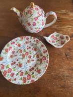 Theepotje bordje en lekbakje, Huis en Inrichting, Ophalen, Overige stijlen, Schaal of Schalen