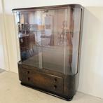 Highboard vitrine in chique Art Deco stijl, Met deur(en), 100 tot 150 cm, Ophalen of Verzenden, Zo goed als nieuw
