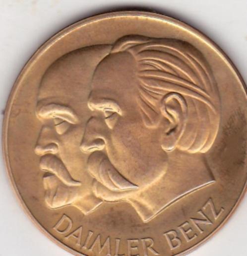 DAIMLER  BENZ   1886, Postzegels en Munten, Penningen en Medailles, Overige materialen, Verzenden