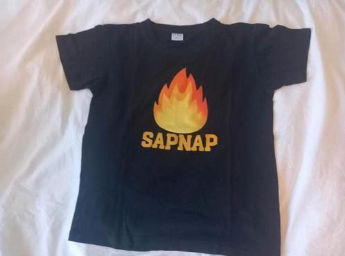 Sapnap merchandise T-shirt, Kleding | Heren, T-shirts, Zo goed als nieuw, Zwart, Ophalen of Verzenden