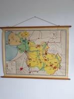 Schoolplaat provincie Overijssel bakker en rusch, Antiek en Kunst, Antiek | Schoolplaten, Ophalen of Verzenden, Aardrijkskunde