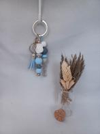 Beadable tassenhanger/sleutelhanger lichtblauw-wit-grijs, Ophalen of Verzenden, Nieuw