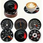 Onderzetters met Km/Toerenteller afbeeldingen, Ophalen of Verzenden, Nieuw, Glas of Kopje