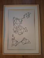 Wereldkaart & 2 Kleine Posters met Lijst, Ophalen of Verzenden