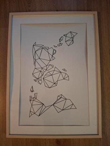 Wereldkaart & 2 Kleine Posters met Lijst beschikbaar voor biedingen
