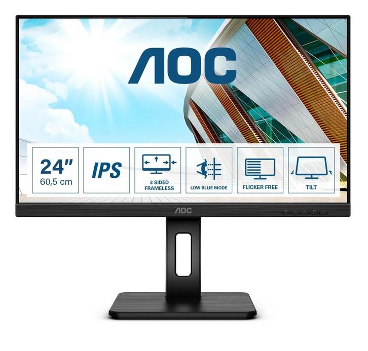 KOOPJE ! AOC 24P2Q IPS / FHD / slechts 14kwh / 100% Compleet, Computers en Software, Monitoren, Zo goed als nieuw, 61 t/m 100 Hz