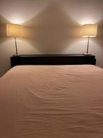 Tweepersoonsbed met nachtkastjes, Huis en Inrichting, Slaapkamer | Bedden, Ophalen, Gebruikt, Zwart, Tweepersoons