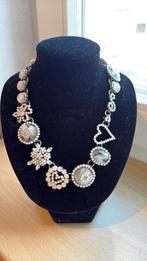 Schitterende OTAZU KETTING wit, Sieraden, Tassen en Uiterlijk, Kettingen, Met kristal, Wit, Ophalen of Verzenden, Zo goed als nieuw