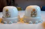 Vintage hanglampen lampen set glas Holly Hobby Sarah kay, Ophalen of Verzenden, Zo goed als nieuw, Rond, Minder dan 25 cm