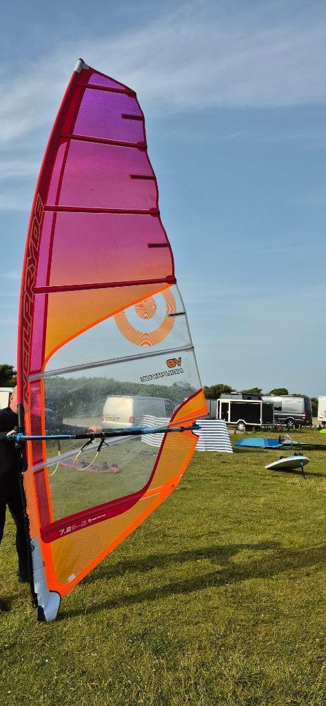 te koop neilpryde v8 7.2 m, Watersport en Boten, Windsurfen, Gebruikt, Zeil, Minder dan 250 cm, Ophalen of Verzenden