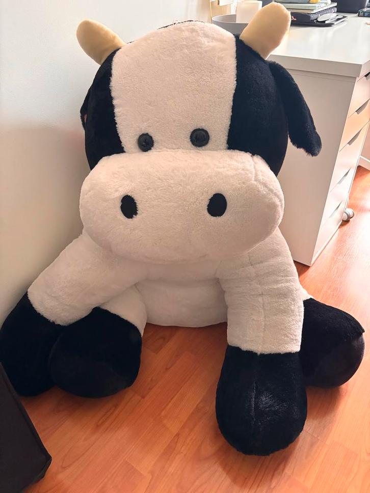 Gratis!! Grote Koe Knuffel -, Kinderen en Baby's, Speelgoed | Knuffels en Pluche, Zo goed als nieuw, Koe, Ophalen of Verzenden