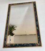 Vintage spiegel bloemmotief wandspiegel geslepen glas, Ophalen, Gebruikt, 100 tot 150 cm, Nvt