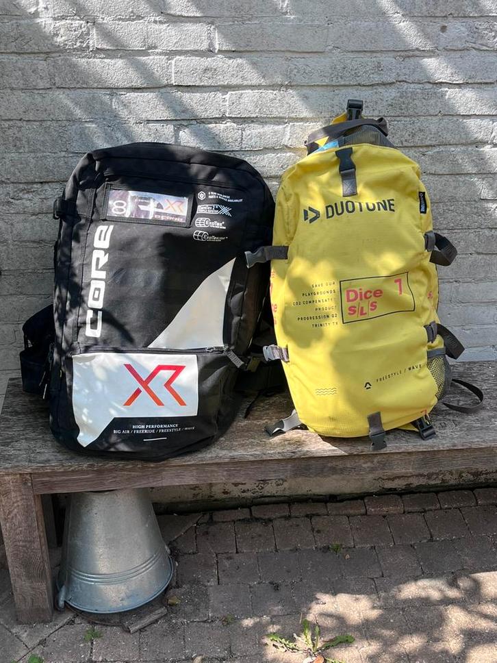 Core xr7 8m en duotone dice sls 22/23 7m, Watersport en Boten, Kitesurfen, Zo goed als nieuw, Kite, Geen board, Ophalen of Verzenden