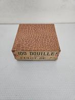 Zeer oude doos met 100 12 mm lege kartonnen penvuur hulzen, Verzamelen, Militaria | Algemeen, Ophalen of Verzenden, Landmacht