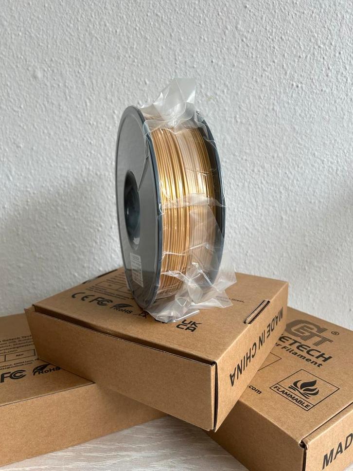 PLA Silk Goud filament 1kg 3d filament 1,75mm, Computers en Software, 3D-printerbenodigheden, Nieuw, Ophalen of Verzenden