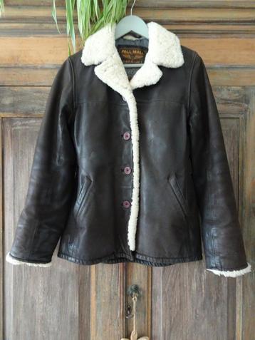 Vintage PALL MALL American Classic lammy coat piloten jas M