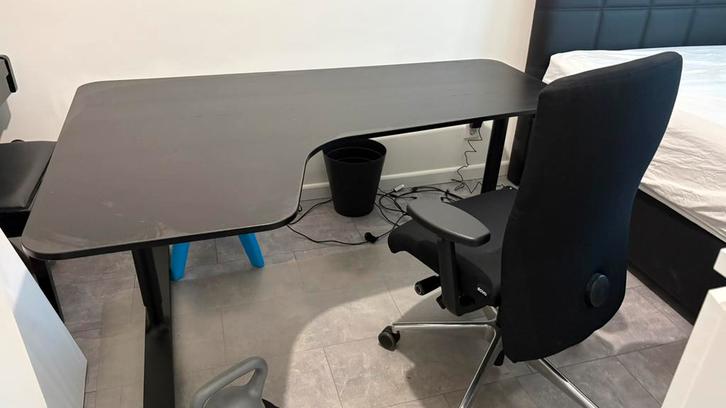 Bureau Ikea Bekant hoekbureau, Huis en Inrichting, Bureaus, Gebruikt, Ophalen