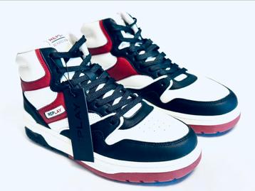 Replay Gemini Mid sneakers | Black Tofu Bordo | mt43 | NIEUW beschikbaar voor biedingen