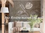 3pcs rivièra maison wall decoration Zilver nickel, Ophalen of Verzenden