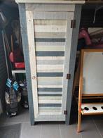 Steigerhouten opbergkast / kledingkast, Huis en Inrichting, Kasten | Vitrinekasten, Ophalen, Gebruikt, 50 tot 100 cm, 150 tot 200 cm