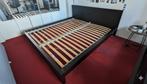 IKEA MALM bedframe + LURÖY lattenbodems (180200) – compleet, Ophalen, Gebruikt, Modern minimalistisch / Scandinavisch modern, Zwart