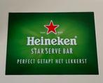 Heineken sticker star serve bar 29,5 x 21 cm, Ophalen, Nieuw, Overige typen