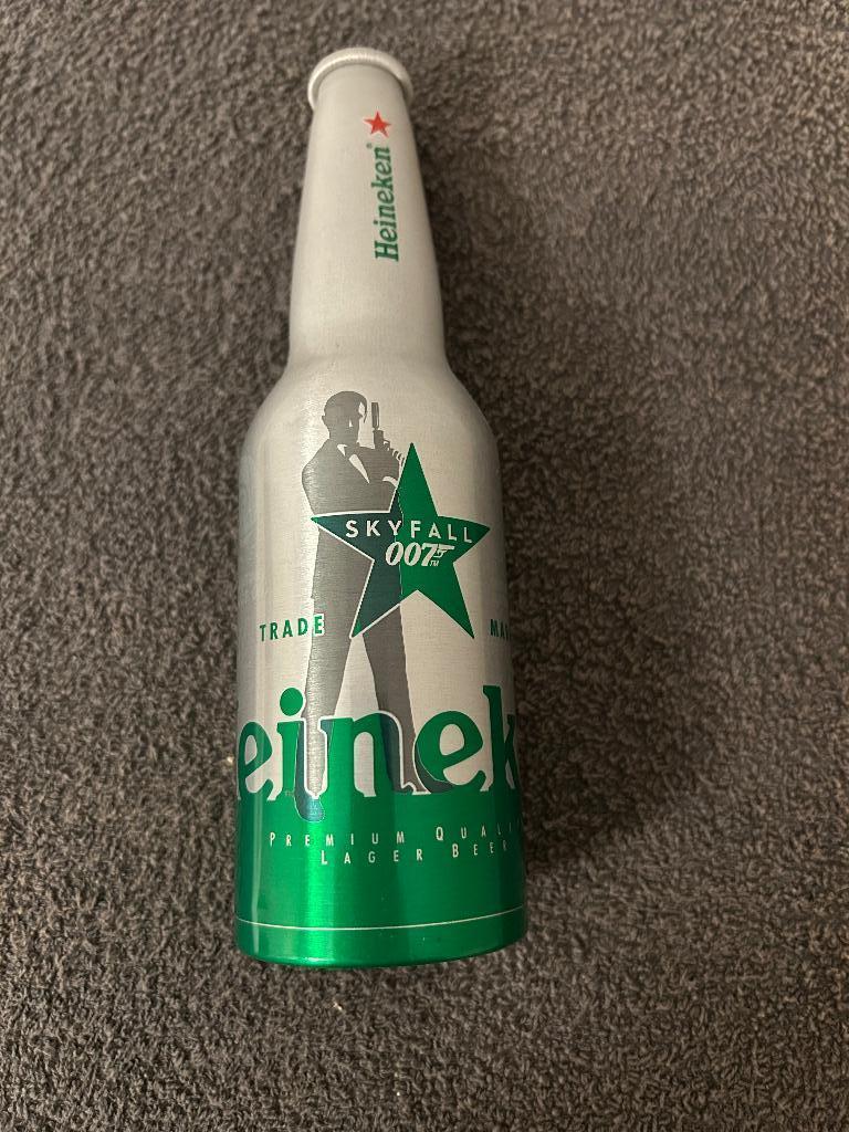 Heineken aluminium fles 007 James Bond, Ophalen, Zo goed als nieuw, Flesje(s), Heineken