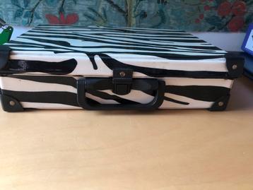 Zebraprint Koffertje - Hippe Opberger! beschikbaar voor biedingen