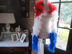 mj/CARNAVAL! BOA/echte veertjes/rood/wit/blauw/NERTSHOEDJE, Verzenden, Zo goed als nieuw, Carnaval, Accessoires