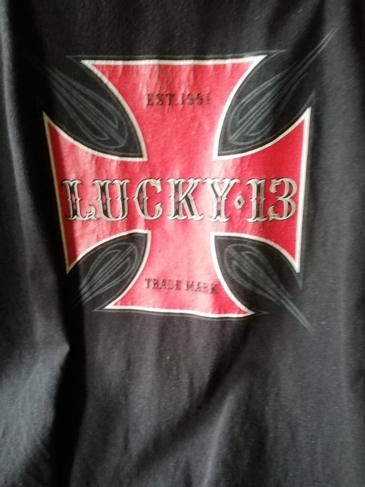 Lucky13 overhemd+shirts+Felon shirt& gratis Lucky13aansteker, Kleding | Heren, T-shirts, Gedragen, Maat 52/54 (L), Zwart, Ophalen of Verzenden