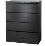 Ikea ladekast Malm zwartbruin 4 laden, Gebruikt, 3 of 4 laden, Minder dan 100 cm, 25 tot 50 cm
