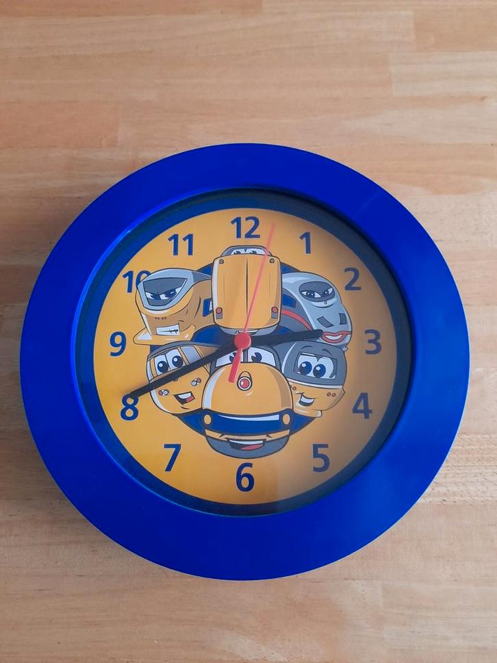 Leuke Kinderklok met Treinmotief, Kinderen en Baby's, Kinderkamer | Inrichting en Decoratie, Zo goed als nieuw, Ophalen